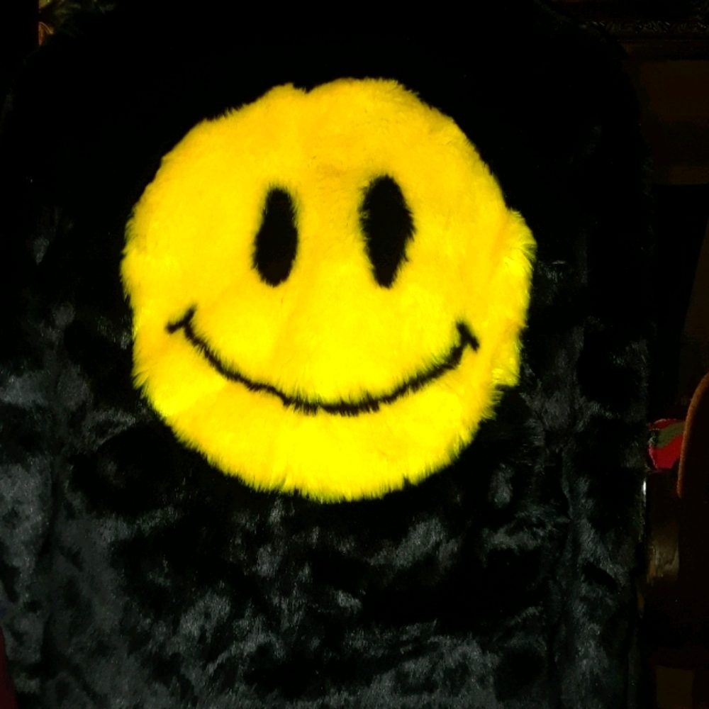 Black faux fur Delias jacket